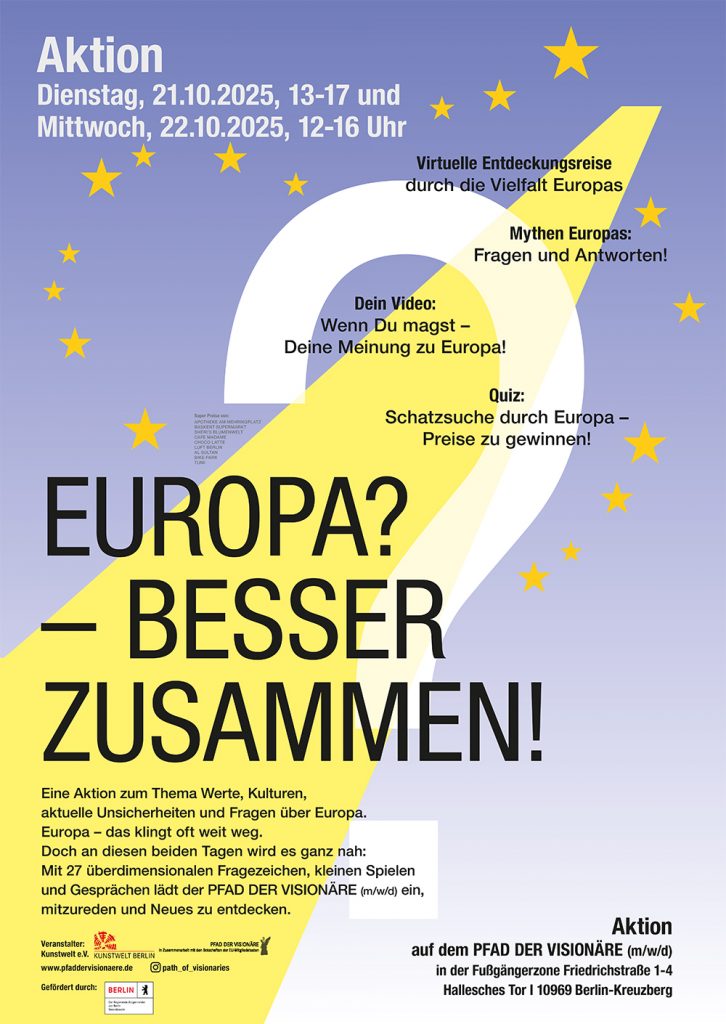 Plakat der Aktion "Europa - besser zusammen"